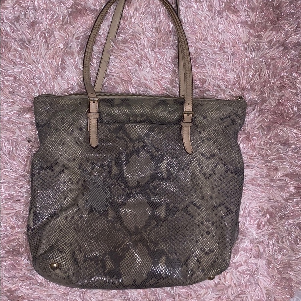 Michael Kors Large Jet Set Top Zip Python Tote - image 4